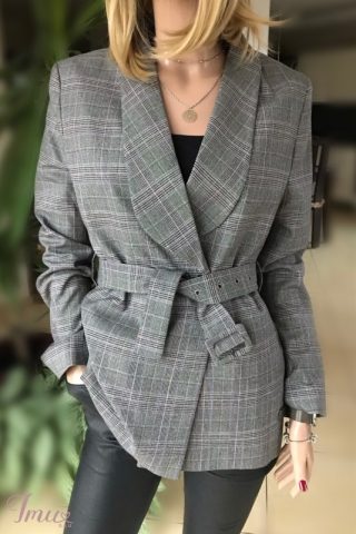 imusau.lt | parduodama Ilgas švarkas su diržu, XS